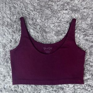 John Galt burgundy tank top one size